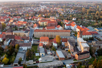 Hospital grounds of the Clinic Johanniter-Krankenhaus in Jueterbog in the state Brandenburg, Germany