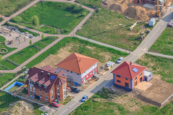 Oblique view of On the high trail in Kandel in the state Rhineland-Palatinate, Germany