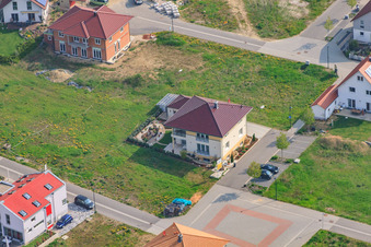 Drone recording of On the high trail in Kandel in the state Rhineland-Palatinate, Germany