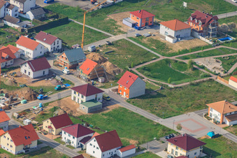 New buildings on Höhenweg in Kandel in the state Rhineland-Palatinate, Germany