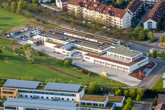 Building and production halls on the premises of Baeckerei-Konditorei Richard Nussbaumer Waldbronn-Reichenbach in the district Reichenbach in Waldbronn in the state Baden-Wurttemberg, Germany