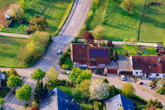 Traminerstr in the district Stupferich in Karlsruhe in the state Baden-Wuerttemberg, Germany out of the air