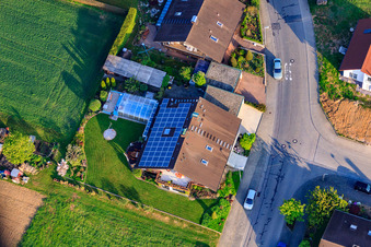 Rieslingstr in the district Stupferich in Karlsruhe in the state Baden-Wuerttemberg, Germany out of the air