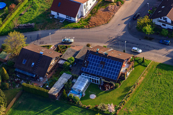Rieslingstr in the district Stupferich in Karlsruhe in the state Baden-Wuerttemberg, Germany out of the air