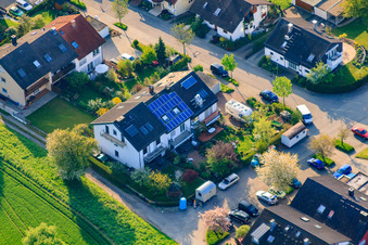 Pfefferäckerstr in the district Stupferich in Karlsruhe in the state Baden-Wuerttemberg, Germany