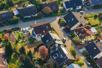 Gutedelstr in the district Stupferich in Karlsruhe in the state Baden-Wuerttemberg, Germany out of the air