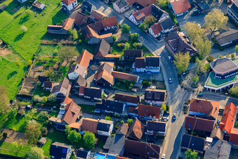 Kleinsteinbacher Straße in the district Stupferich in Karlsruhe in the state Baden-Wuerttemberg, Germany