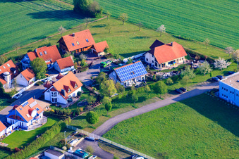 Gerbera Street in the district Stupferich in Karlsruhe in the state Baden-Wuerttemberg, Germany