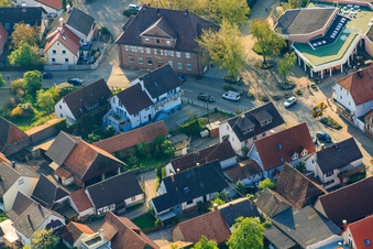Aerial view of Local administration Stupferich in the district Stupferich in Karlsruhe in the state Baden-Wuerttemberg, Germany