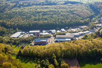 Hammerwerkstr industrial estate in the district Kleinsteinbach in Pfinztal in the state Baden-Wuerttemberg, Germany