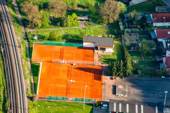 Tennis Club Red-White Söllingen in the district Söllingen in Pfinztal in the state Baden-Wuerttemberg, Germany