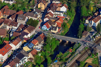 Pfinzbrücke Bahnhofstr in the district Söllingen in Pfinztal in the state Baden-Wuerttemberg, Germany