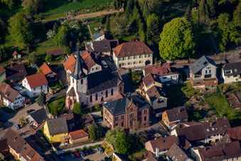 Kirchhofstr in the district Söllingen in Pfinztal in the state Baden-Wuerttemberg, Germany