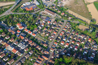 Max-Bermann-Straße in Wörth am Rhein in the state Rhineland-Palatinate, Germany