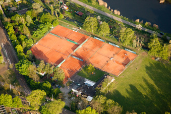 Sports facilities Tennis club in the district Daxlanden in Karlsruhe in the state Baden-Wuerttemberg, Germany
