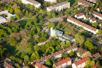 Philippus Church in the district Daxlanden in Karlsruhe in the state Baden-Wuerttemberg, Germany