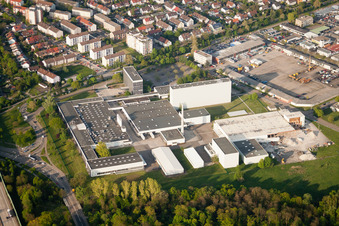 Aerial photograpy of Individual Solutions in Ettlingen in the state Baden-Wuerttemberg, Germany