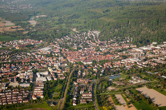 From the south in Ettlingen in the state Baden-Wuerttemberg, Germany