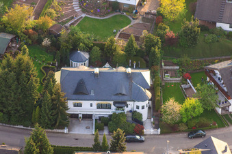 Schauinslandstraße in the district Völkersbach in Malsch in the state Baden-Wuerttemberg, Germany out of the air