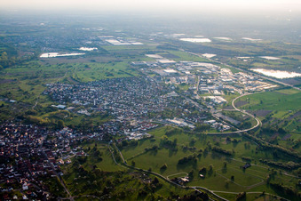 Drone image of Malsch in the state Baden-Wuerttemberg, Germany