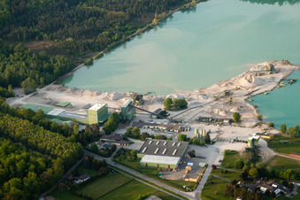 Glaze gravel works in the district Neumalsch in Malsch in the state Baden-Wuerttemberg, Germany