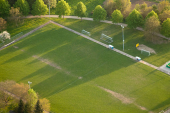 Sports field in Durmersheim in the state Baden-Wuerttemberg, Germany