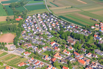 Hutbrunnenstr in Insheim in the state Rhineland-Palatinate, Germany
