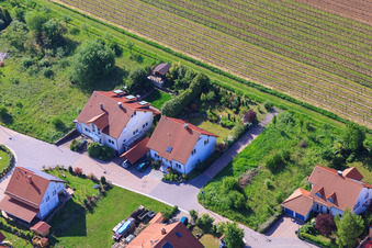 Aerial view of In the sentence in the district Mörzheim in Landau in der Pfalz in the state Rhineland-Palatinate, Germany