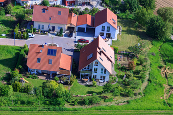 Aerial photograpy of In the sentence in the district Mörzheim in Landau in der Pfalz in the state Rhineland-Palatinate, Germany