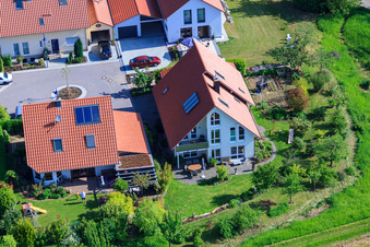 In the sentence in the district Mörzheim in Landau in der Pfalz in the state Rhineland-Palatinate, Germany from the drone perspective