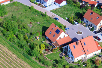 Aerial view of In the sentence in the district Mörzheim in Landau in der Pfalz in the state Rhineland-Palatinate, Germany