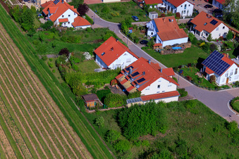 Aerial photograpy of In the sentence in the district Mörzheim in Landau in der Pfalz in the state Rhineland-Palatinate, Germany
