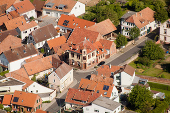 Oblique view of To the corner in the district Wollmesheim in Landau in der Pfalz in the state Rhineland-Palatinate, Germany