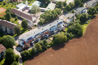Wollmesheimer Höhe in Landau in der Pfalz in the state Rhineland-Palatinate, Germany from above
