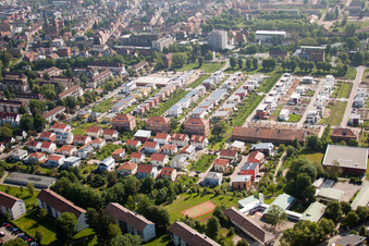 New development area in Charles-De-Gaulle-Straße in Landau in der Pfalz in the state Rhineland-Palatinate, Germany