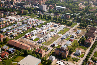 Aerial photograpy of New development area in Charles-De-Gaulle-Straße in Landau in der Pfalz in the state Rhineland-Palatinate, Germany
