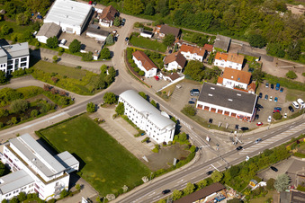 Aerial view of District Queichheim in Landau in der Pfalz in the state Rhineland-Palatinate, Germany