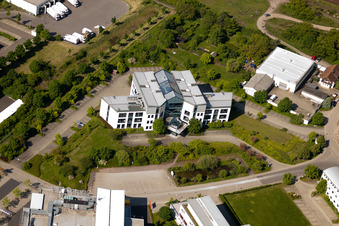 Aerial photograpy of District Queichheim in Landau in der Pfalz in the state Rhineland-Palatinate, Germany