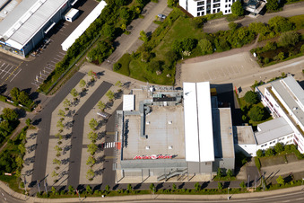 Oblique view of District Queichheim in Landau in der Pfalz in the state Rhineland-Palatinate, Germany