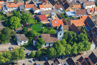 Protestant Church in the district Queichheim in Landau in der Pfalz in the state Rhineland-Palatinate, Germany