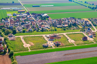New development area Unteres Rappenfeld under development in the district Mörlheim in Landau in der Pfalz in the state Rhineland-Palatinate, Germany