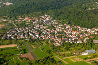 Settlement area in Wolfartsweier in the state Baden-Wurttemberg, Germany