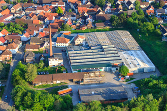 Industry at Thomashofstr in the district Stupferich in Karlsruhe in the state Baden-Wuerttemberg, Germany