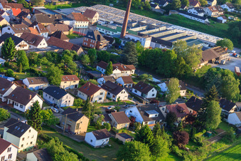Drone image of Gerberastraße 4 in the district Stupferich in Karlsruhe in the state Baden-Wuerttemberg, Germany