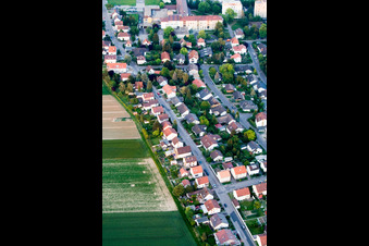 Zeppelinstrasse from the east in Kandel in the state Rhineland-Palatinate, Germany