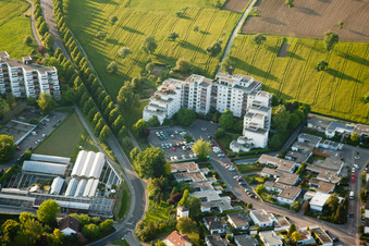 Aerial view of Acherstr in the district Reichenbach in Waldbronn in the state Baden-Wuerttemberg, Germany