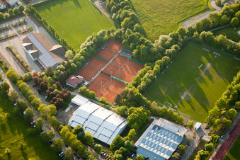 Aerial photograpy of Reichenbach, Tennis Club Waldbronn e. V in the district Busenbach in Waldbronn in the state Baden-Wuerttemberg, Germany