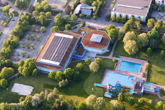 Swimming pool of the Waldbronn in Waldbronn in the state Baden-Wurttemberg, Germany
