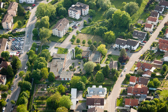 Christ Community in Wiesloch in the state Baden-Wuerttemberg, Germany out of the air