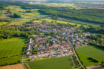 From the northeast in the district Frauenweiler in Wiesloch in the state Baden-Wuerttemberg, Germany